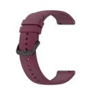 For Garmin Forerunner 645 Music 20mm Solid Color Silicone Watch Band(Wine Red) - 1