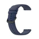 For Garmin Forerunner 645 Music 20mm Solid Color Silicone Watch Band(Blue) - 1