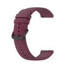 For Garmin Venu 2 Plus 20mm Solid Color Silicone Watch Band(Wine Red) - 1