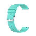 For Garmin Move 3 20mm Solid Color Silicone Watch Band(Lake Blue) - 1