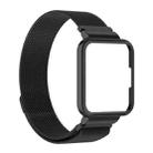 For Xiaomi Redmi Watch 2 2 in 1 Milano Metal Watch Band with Watch Frame(Black) - 1