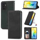 For vivo S10e Retro Skin Feel Magnetic Horizontal Flip Leather Phone Case(Black) - 1