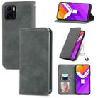 For vivo Y15S Retro Skin Feel Magnetic Horizontal Flip Leather Phone Case(Gray) - 1