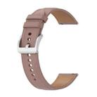 For Xiaomi Watch Color 2 / Watch Color Calf Texture Sewing Thread Watch Band(Pink) - 1