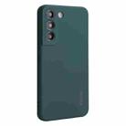 For Samsung Galaxy S22 5G ENKAY Liquid Silicone Soft Shockproof Phone Case(Dark Green) - 1