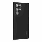 For Samsung Galaxy S22 Ultra 5G ENKAY Liquid Silicone Soft Shockproof Phone Case(Black) - 1