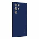 For Samsung Galaxy S22 Ultra 5G ENKAY Liquid Silicone Soft Shockproof Phone Case(Dark Blue) - 1