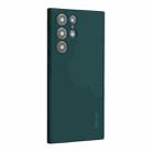 For Samsung Galaxy S22 Ultra 5G ENKAY Liquid Silicone Soft Shockproof Phone Case(Dark Green) - 1