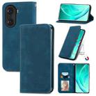 For Honor 60 Pro Retro Skin Feel Magnetic Horizontal Flip Leather Phone Case(Blue) - 1