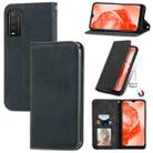 For TCL 205 Retro Skin Feel Magnetic Horizontal Flip Leather Phone Case(Black) - 1