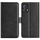 For vivo IQOO U5 5G Dual-side Magnetic Buckle Flip Leather Phone Case(Black) - 1