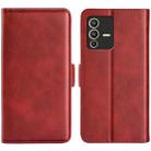 For vivo S12 Pro Dual-side Magnetic Buckle Flip Leather Phone Case(Red) - 1