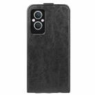 For OPPO A96 5G R64 Texture Vertical Flip Leather Phone Case(Black) - 2