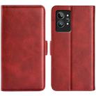 For OPPO Realme GT2 Pro 5G Dual-side Magnetic Buckle Leather Phone Case(Red) - 1