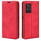 For OPPO Realme GT2 Pro 5G Retro-skin Magnetic Suction Leather Phone Case(Red) - 1