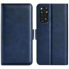 For Xiaomi Redmi Note 11 4G / Note 11S Dual-side Magnetic Buckle Leather Phone Case(Dark Blue) - 1