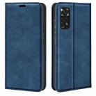 For Xiaomi Redmi Note 11 4G / Note 11S Retro-skin Magnetic Suction Leather Phone Case(Dark Blue) - 1