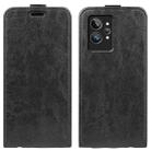 For OPPO Realme GT2 Pro 5G R64 Texture Vertical Flip Leather Phone Case(Black) - 1