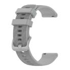 For Samsung Galaxy Watch 4 Classic 42mm / 46mm 20mm Carbon Fiber Striped Silicone Watch Band(Grey) - 1