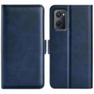 For OPPO Realme 9i Dual-side Magnetic Buckle Leather Phone Case(Dark Blue) - 1