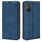 For OPPO Realme 9i Retro-skin Magnetic Suction Leather Phone Case(Dark Blue) - 1