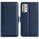 For Samsung Galaxy A23 5G Dual-side Magnetic Buckle Leather Phone Case(Dark Blue) - 1