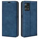 For OPPO Realme 9 Pro Retro-skin Magnetic Suction Leather Phone Case(Dark Blue) - 1