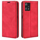 For OPPO Realme 9 Pro Retro-skin Magnetic Suction Leather Phone Case(Red) - 1