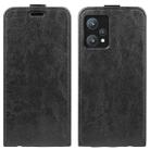 For OPPO Realme 9 Pro / Realme V25 R64 Texture Vertical Flip Leather Phone Case(Black) - 1