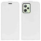 For OPPO Realme C35 R64 Texture Vertical Flip Leather Phone Case(White) - 1