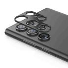 For Samsung Galaxy S22 Ultra 5G ENKAY Aluminium Alloy Camera Lens Protector Full Cover(Black) - 1
