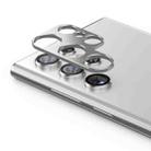 For Samsung Galaxy S22 Ultra 5G ENKAY Aluminium Alloy Camera Lens Protector Full Cover(Silver) - 1