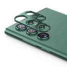 For Samsung Galaxy S22 Ultra 5G ENKAY Aluminium Alloy Camera Lens Protector Full Cover(Green) - 1