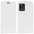 For OPPO Realme 9 Pro+ R64 Texture Vertical Flip Leather Phone Case(White) - 1