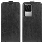 For Xiaomi Redmi K50 R64 Texture Vertical Flip Leather Phone Case(Black) - 1