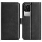 For Xiaomi Redmi K50 Dual-side Magnetic Buckle Leather Phone Case(Black) - 1