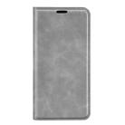 For Xiaomi Redmi K50 Pro  Retro-skin Magnetic Suction Leather Phone Case(Grey) - 2