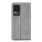 For Xiaomi Redmi K50 Pro  Retro-skin Magnetic Suction Leather Phone Case(Grey) - 3