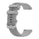 For Amazfit pop 20mm Carbon Fiber Striped Silicone Watch Band(Grey) - 1