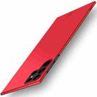 For Samsung Galaxy S22 Ultra 5G MOFI Frosted PC Ultra-thin Hard Case(Red) - 1