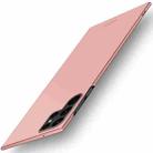 For Samsung Galaxy S22 Ultra 5G MOFI Frosted PC Ultra-thin Hard Case(Rose Gold) - 1