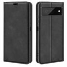 For Google Pixel 7 Retro-skin Magnetic Suction Leather Phone Case(Black) - 1