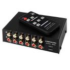 4 In 2 Out / 2 In 4 Out RCA Audio Signal Selector Switch Device with Remote Control - 1