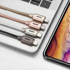 Micro USB Interface Zinc Alloy Marquee Luminous Intelligent Automatic Power off Charging Data Cable(rose gold) - 3