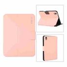 For iPad mini 6 ENKAY Leather Stand Smart Tablet Case(Pink) - 1