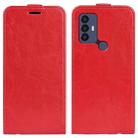 For TCL 30 SE/305/306 R64 Texture Single Vertical Flip Leather Phone Case(Red) - 1