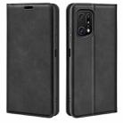 For OPPO Find X5 Pro Retro-skin Magnetic Suction Leather Phone Case(Black) - 1