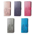 For TCL A509DL / A3 Four-leaf Clasp Embossed Leather Phone Case(Gray) - 7