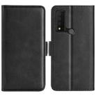 For TCL 30V 5G Dual-side Magnetic Buckle Leather Phone Case(Black) - 1