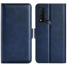 For TCL 30V 5G Dual-side Magnetic Buckle Leather Phone Case(Dark Blue) - 1